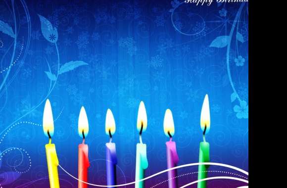 Colorful Candle Celebration for Holidays & Birthdays