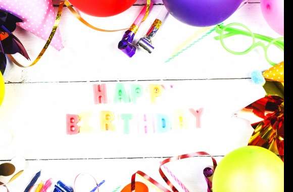 Colorful Celebration Happy Birthday Holiday Birthday