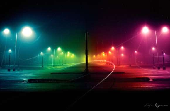 Colorful Dreams A Stunning of Manipulated Night Lights