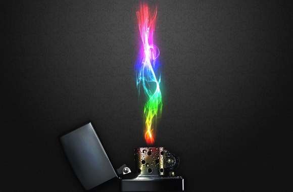 Colorful Flame Art -