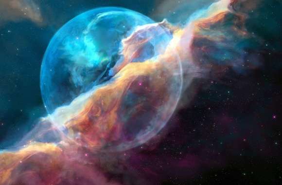 Colorful Nebula Planet - Sci Fi Space