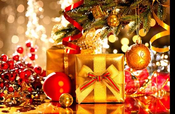 Colorful Reflection Gift Christmas Ornaments Holiday Christmas