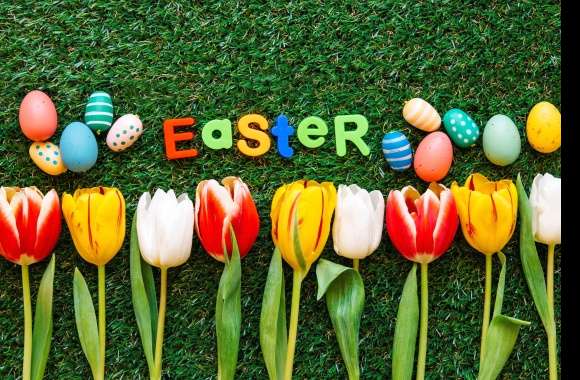 Colors Easter Egg Flower Tulip Holiday Easter