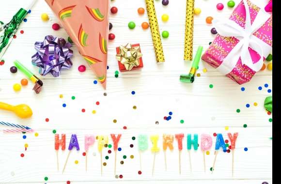 Colors Gift Celebration Happy Birthday Holiday Birthday