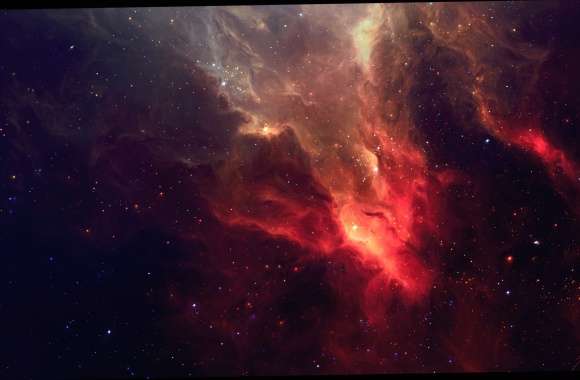 Cosmic Beauty of the Nebula in Deep Space