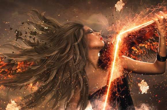 Cosmic Blaze - HD Manipulated Art Wallpaper wallpapers hd quality
