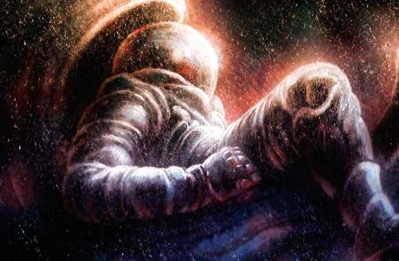 Cosmic Dreams An of an Astronaut in Sci-Fi Splendor