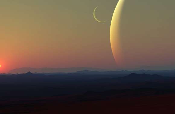 Cosmic Horizons A Stunning HD Sci-Fi Landscape