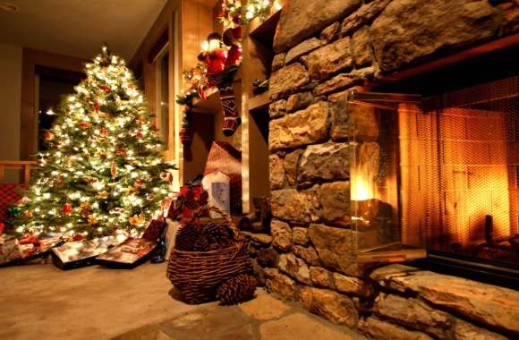 Cozy Christmas Fireplace