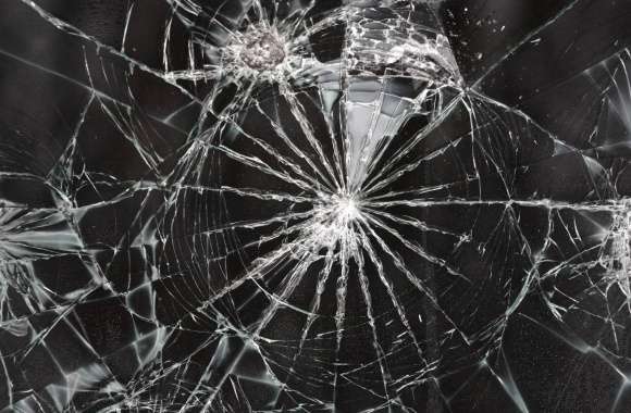 Cracked Screen - Shattered Glass Background