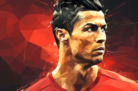 Cristiano Ronaldo Geometric Art