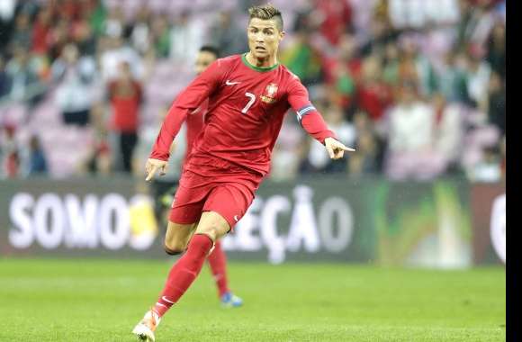 Cristiano Ronaldo in Action for Portugal Soccer wallpapers hd quality