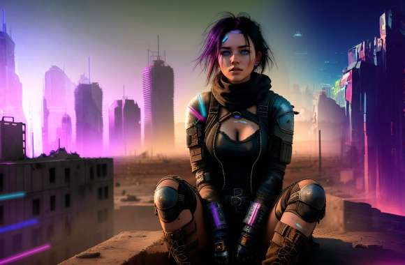 Cyberpunk Girl Sci Fi Cyberpunk