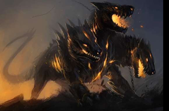 Dark Cerberus Fantasy