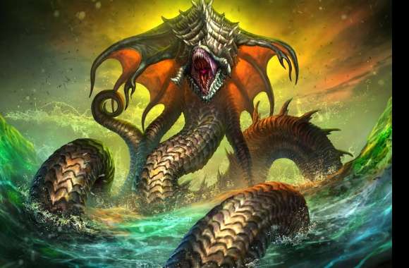 Dark Creature Fantasy Sea Monster