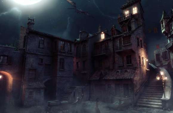 Dark Dragon Stone House wallpapers hd quality