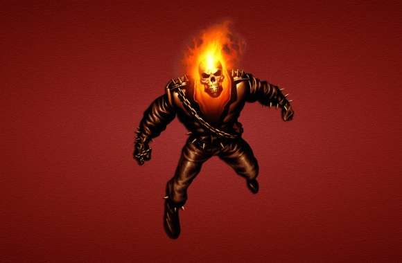 Dark Flame Skull Comic Ghost Rider