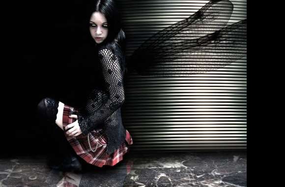 Dark Gothic Enigmatic Beauty in Shadows wallpapers hd quality