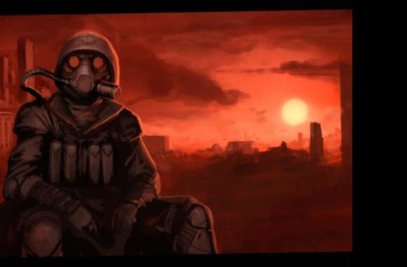 Dark Soldier with Gas Mask wallpapers hd quality