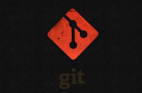 Dark Themed Git Logo for Developers wallpapers hd quality