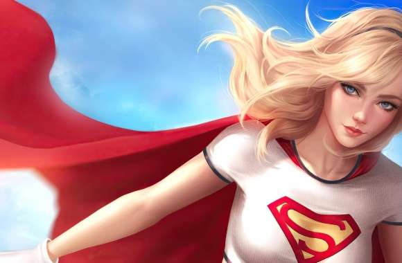 DC Comics Blue Eyes Blonde Comic Supergirl