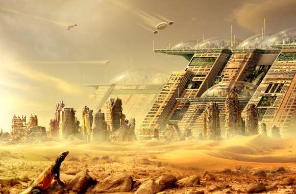 Desert Ruins A Sci-Fi Cityscape