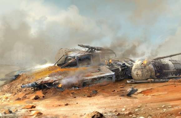 Desert Ruins Y-Wing Sci-Fi from Star Wars wallpapers hd quality