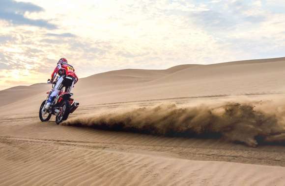 Desert Sand Dune Sand Motorcycle Vehicle Rallying Sports