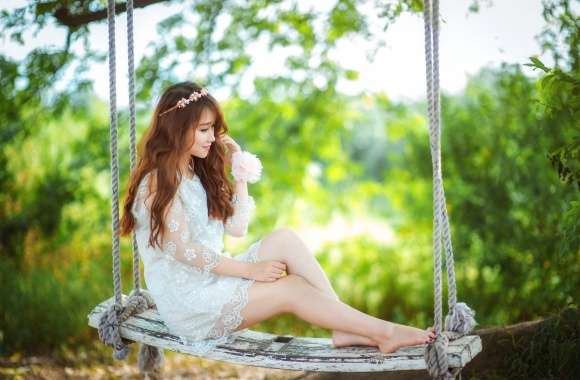 Dreamy Swing - Asian Woman