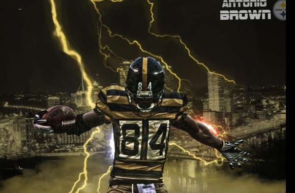 Dynamic Football Star Wallpaper - Electrifying Athlete Background HD