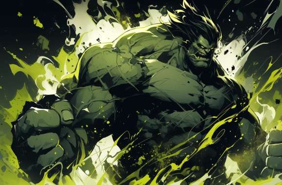 Dynamic Hulk - Green Fury Artwork