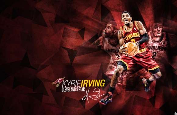 Dynamic Kyrie Irving - Basketball Action Background