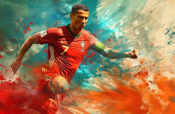 Dynamic Portugal Soccer Star