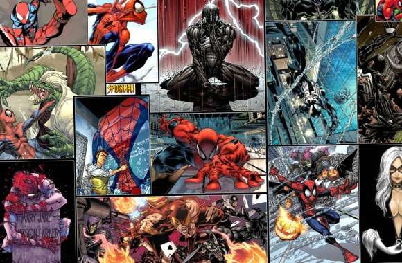 Dynamic Spider-Man Collage