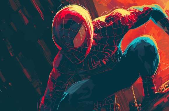 Dynamic Spider-Man Comic Art