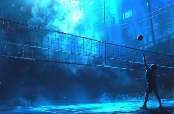 Dynamic Volleyball Match wallpapers hd quality