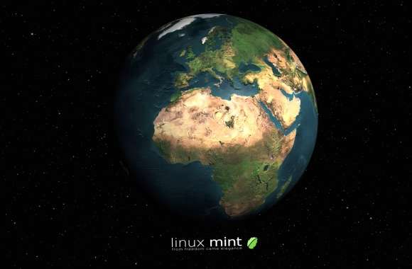 Earth and Technology Linux Mint wallpapers hd quality