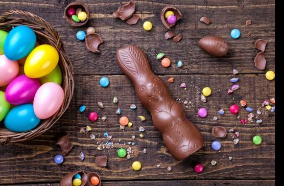 Easter Egg Candy Still Life Chocolate Holiday Easter wallpapers hd quality