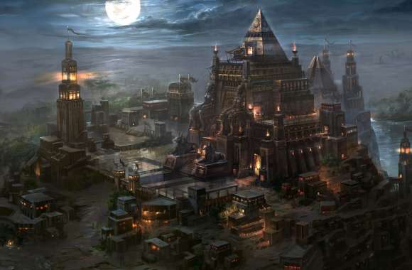 Egyptian Fantasy Cityscape - Kingdom Under Fire II