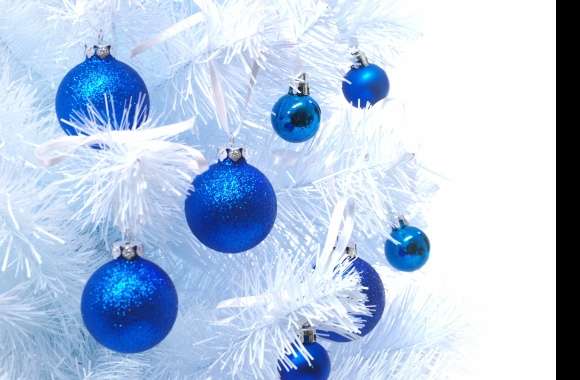 Elegant Blue Christmas Ornaments -