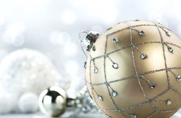 Elegant Christmas Ornaments Festive wallpapers hd quality