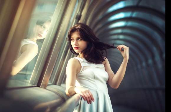 Elegant Reflection - Woman Model