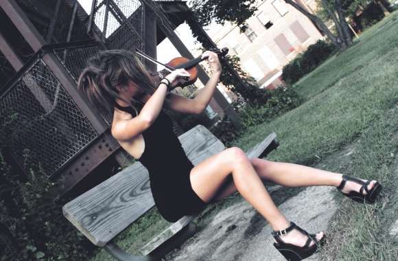 Elegant Violinist -