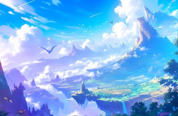 Enchanted Anime Fantasy Landscape