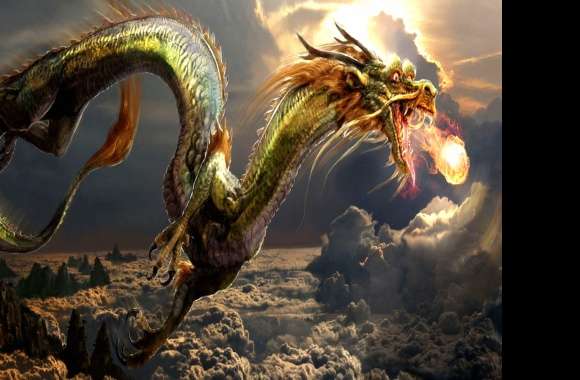 Enchanted Dragon - HD Fantasy Wallpaper