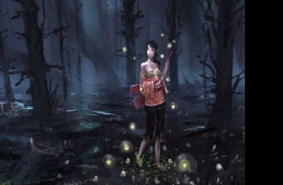 Enchanted Forest Anime Woman