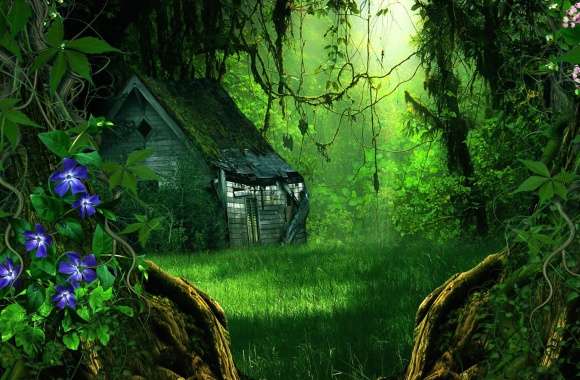 Enchanted Forest House wallpapers hd quality