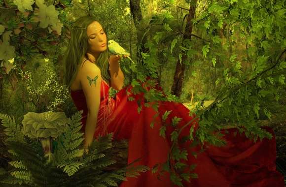 Enchanted Forest Lady wallpapers hd quality