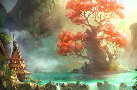 Enchanted Realm Fantasy Landscape