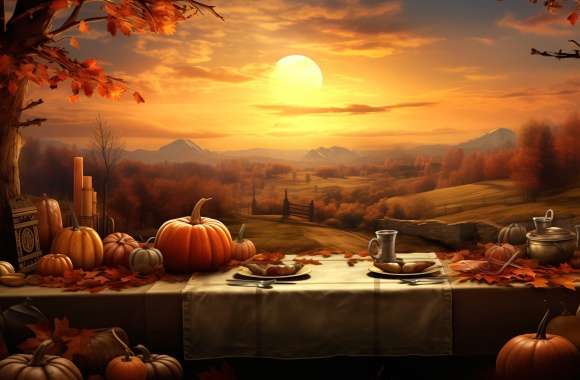 Enchanting Autumn Thanksgiving Feast